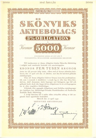Skönviks AB Obligation