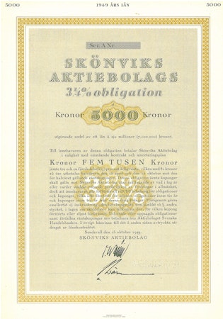 Skönviks AB Obligation