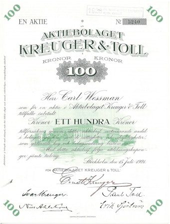 Kreuger & Toll, AB