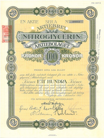 Nitroglycerin AB, 1955