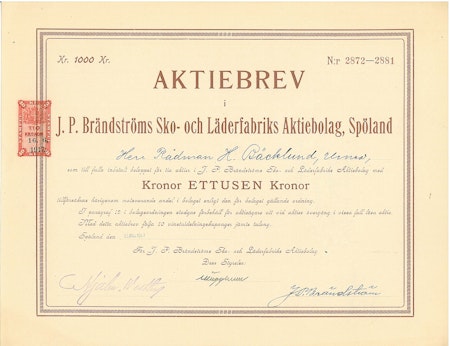 Brändströms Sko och Läderfabriks AB J.P.
