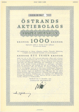 Östrands AB Obligation