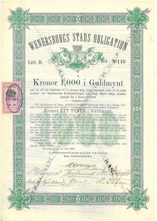 Wenersborgs Stads Obligation