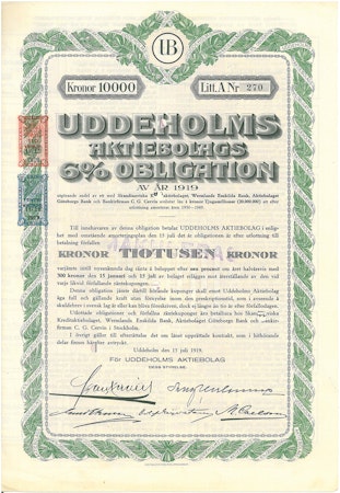 Uddeholm, AB Obligation