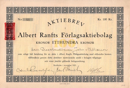 Albert Ranfts Förlags AB