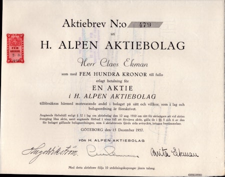 Alpen AB, H.