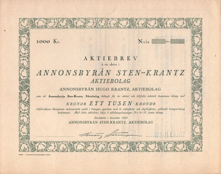 Annonsbyrån Sten-Krantz AB