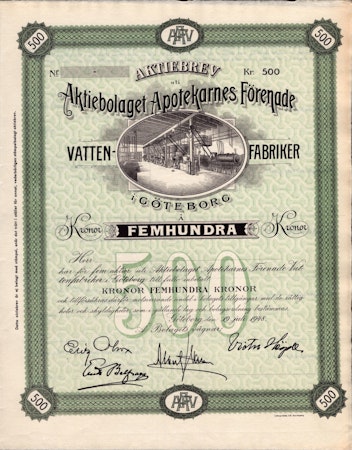 Apotekarnes Förenade Vatten-fabriker, AB 1948