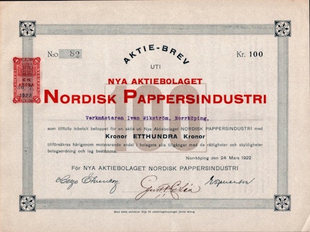 Nordiska Pappersindustri, AB