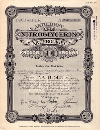 Nitroglycerin AB, 1964