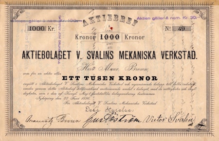 Svalins Mekaniska Verkstad, AB V.