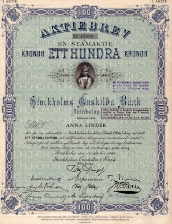 Stockholms Enskilda Bank, 100 kr, 1946