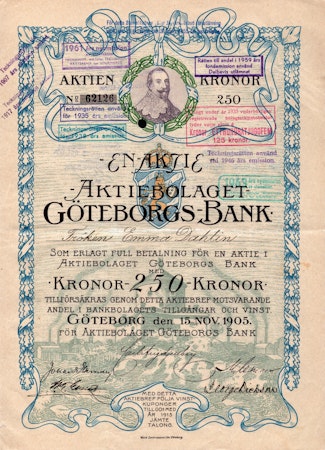 Göteborgs Bank, 1905