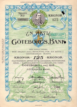 Göteborgs Bank, 1959