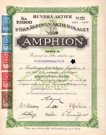 Försäkrings AB Amphion, 25.000 kr