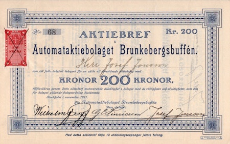 Automat AB Brunkebergsbuffén