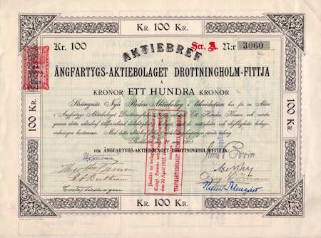 Ångfartygs AB Drottningholm-Fittja 1918