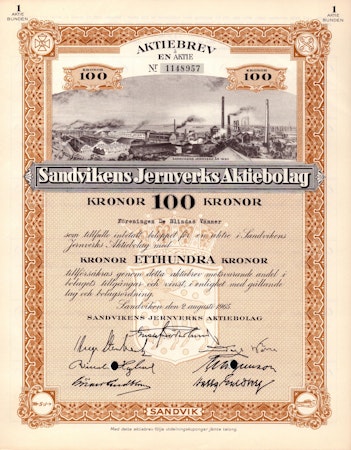Sandvikens Jernverks AB, 1965
