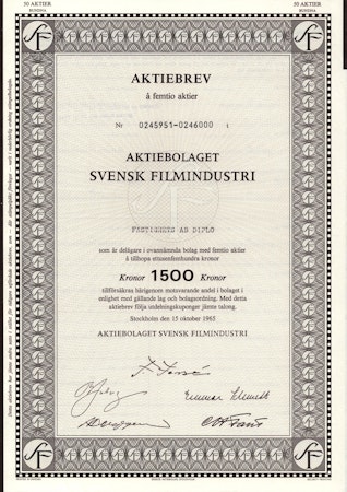 Svensk Filmindustri, AB SF
