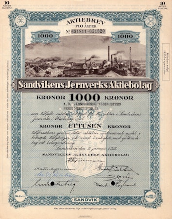 Sandvikens Jernverks AB, 1958