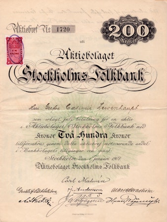Stockholms Folkbank, AB
