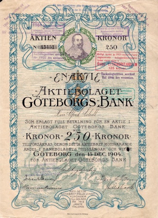 Göteborgs Bank, 1904