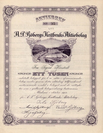 Sjöbergs Kritbruk AB, A.P.