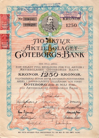 Göteborgs Bank, 1946