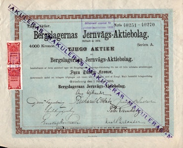 Bergslagernas Jernvägs AB