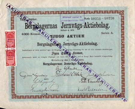 Bergslagernas Jernvägs AB