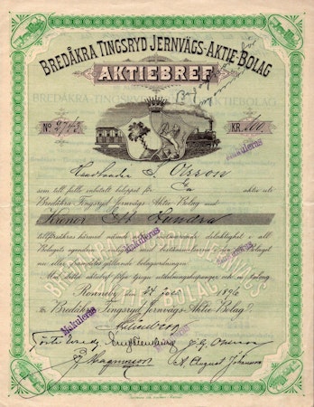 Bredåkra Tingsryd Jernvägs AB