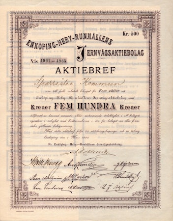 Enköping-Heby-Runhällens Jernvägs AB