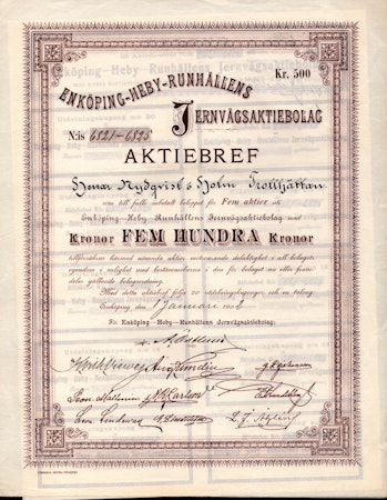 Enköping-Heby-Runhällens Jernvägs AB