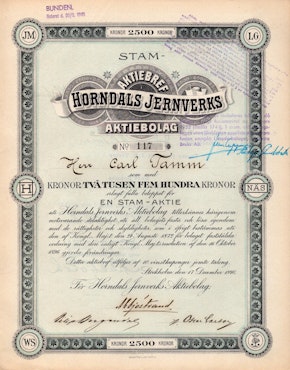 Horndals Jernverks AB 1896