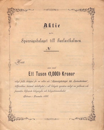 Spårvägsbolaget till Barlastholmen
