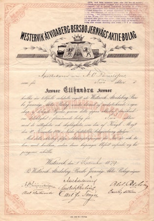 Westervik- Åtvidaberg-Bergsbo-Jernvägs AB