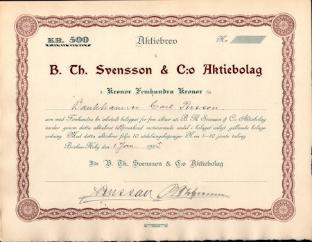 B.Th. Svensson & C:o AB