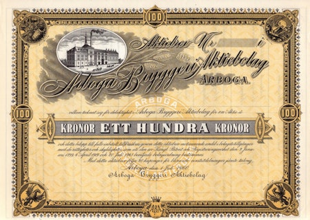 Arboga Bryggeri Aktiebolag, 100 kr 1960
