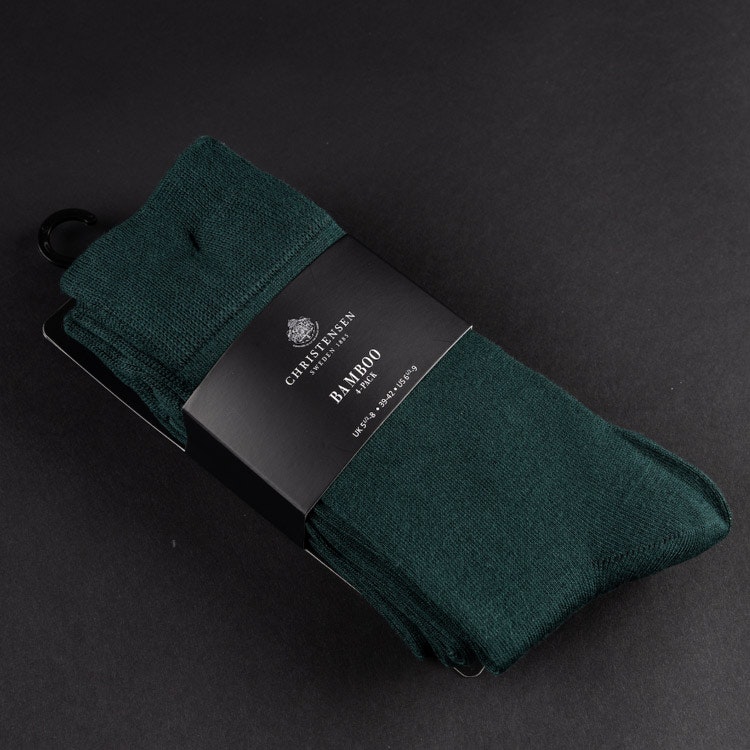 Amanda Christensen Bamboo Crew Sock Black