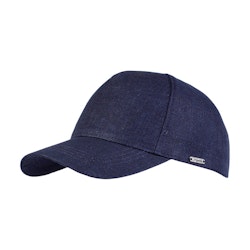 Wigens Baseball Contemporary Cap Hopsack Linen Navy