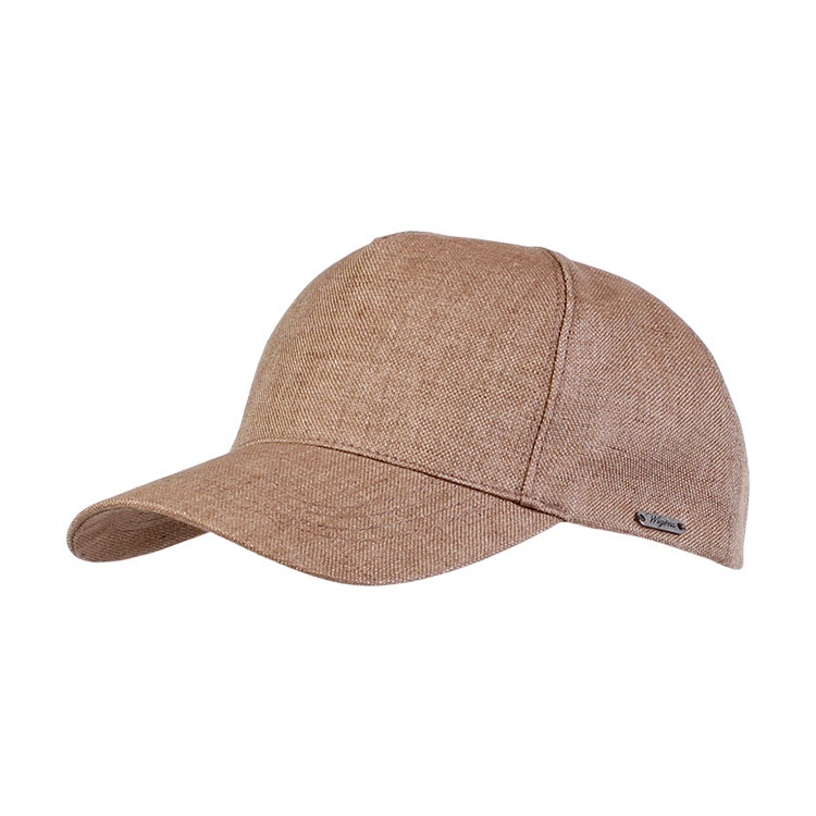 Wigens Baseball Contemporary Cap Hopsack Linen Light Brown