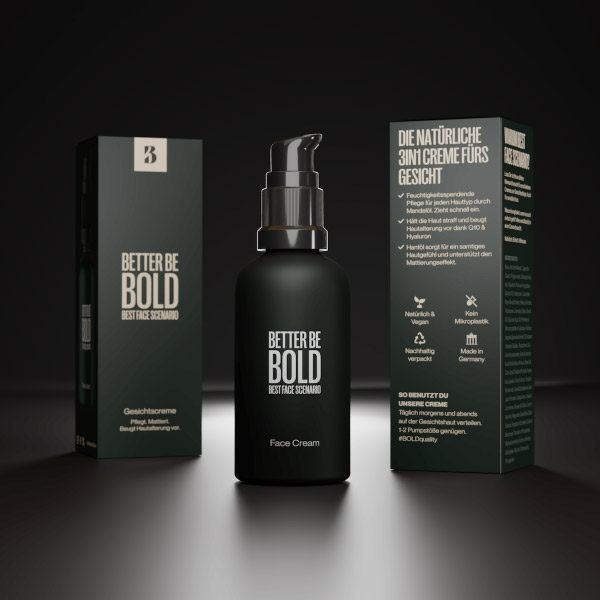 Better Be Bold Natural Face Cream & After Shave Balm REA