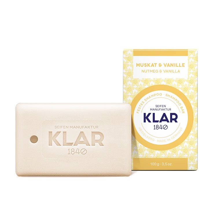 Klar Seifen Nutmeg & Vanilla Shampoo Bar - Normalt Hår REA