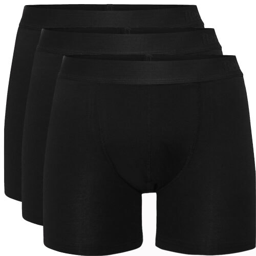 Resteröds REA Boxer Bamboo 3-pack Long leg Black L