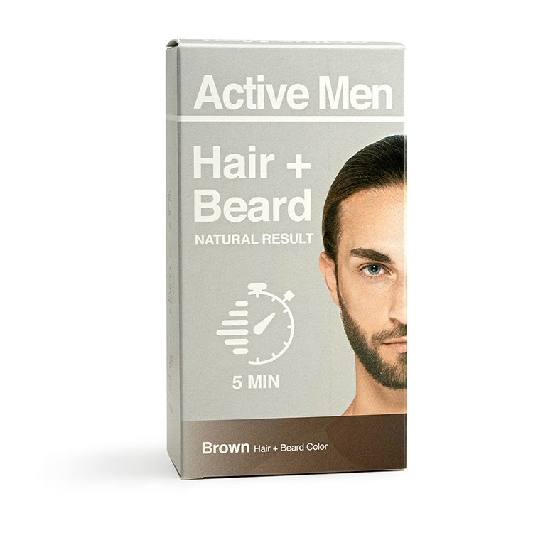 Active Men Beard and Hair color - Brown REA