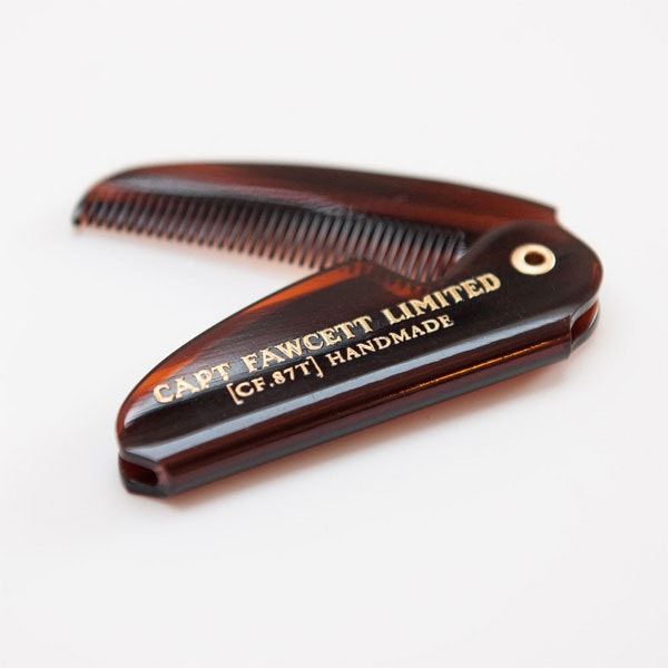 Captain Fawcett Folding Pocket Moustache Comb REA