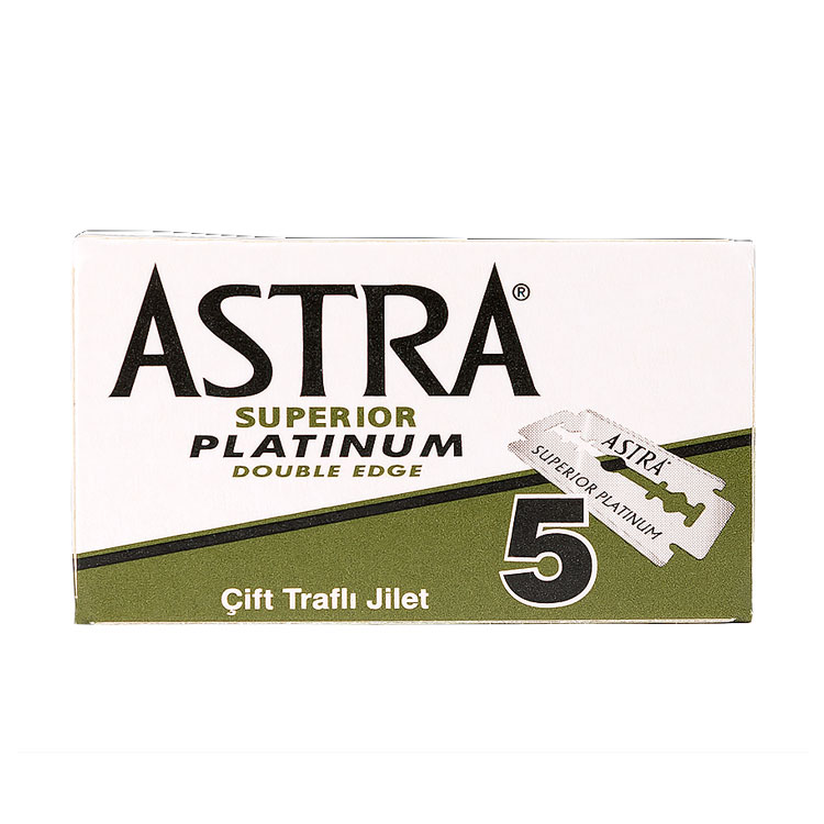 Astra Superior Platinum Dubbelrakblad 5-pack, billiga rakblad till din säkerhetshyvel.