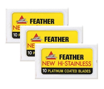 Feather Dubbelrakblad 30-pack