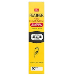 Feather Dubbelrakblad 200-pack