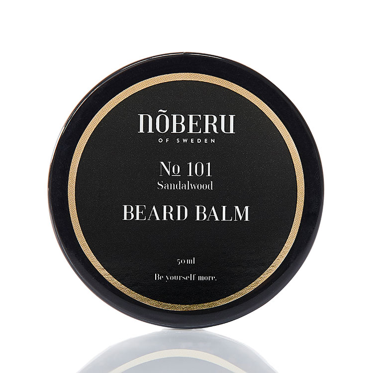 Nõberu of Sweden Beard Balm Sandalwood, Lättarbetad stylingprodukt som vårdar, mjukgör och skyddar ditt skägg mot slitage.